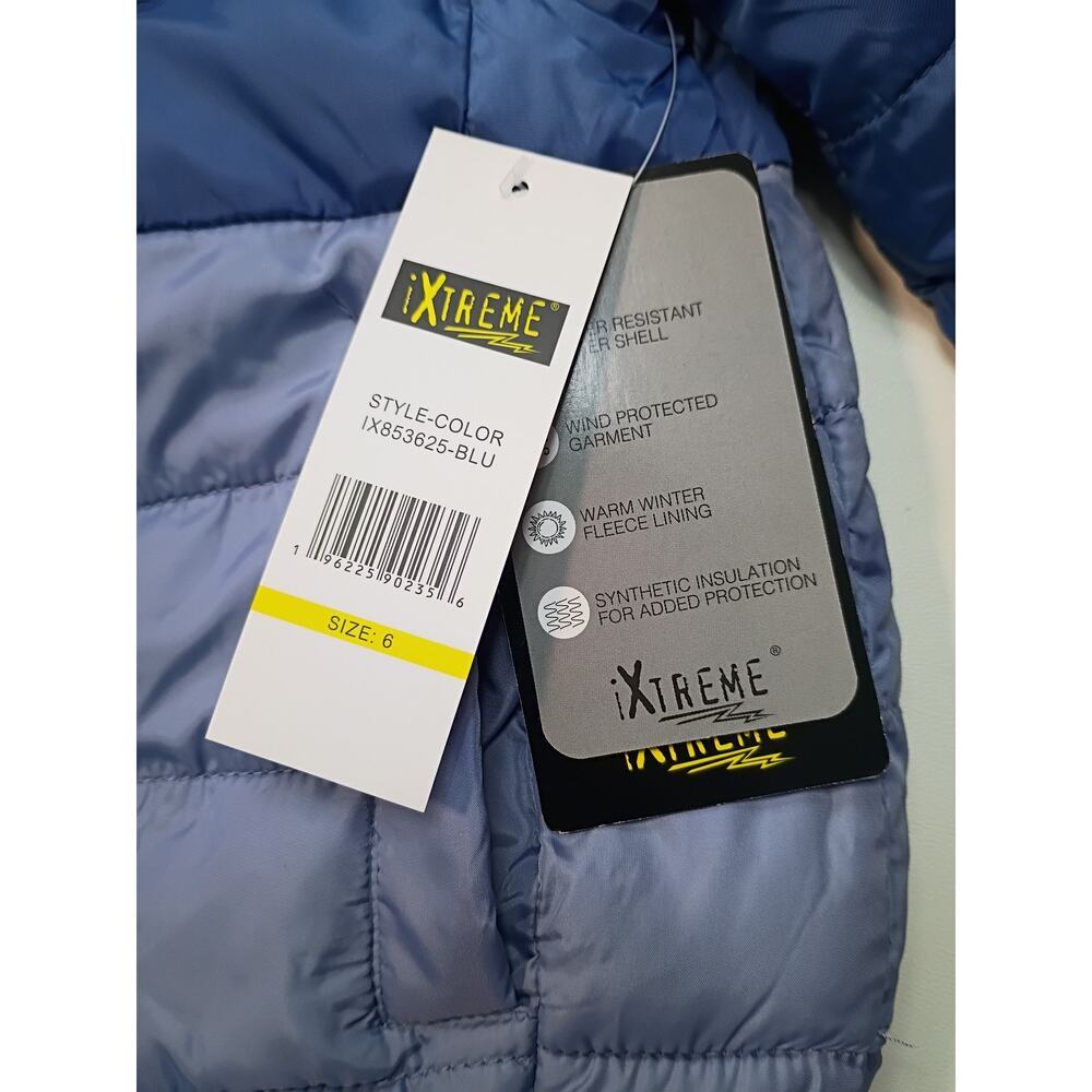 Xtreme Tech Blue Puffer Vest - Size 6 - New with Tags - Picture 2 of 7
